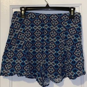 Hollister Blue Pattern Shorts